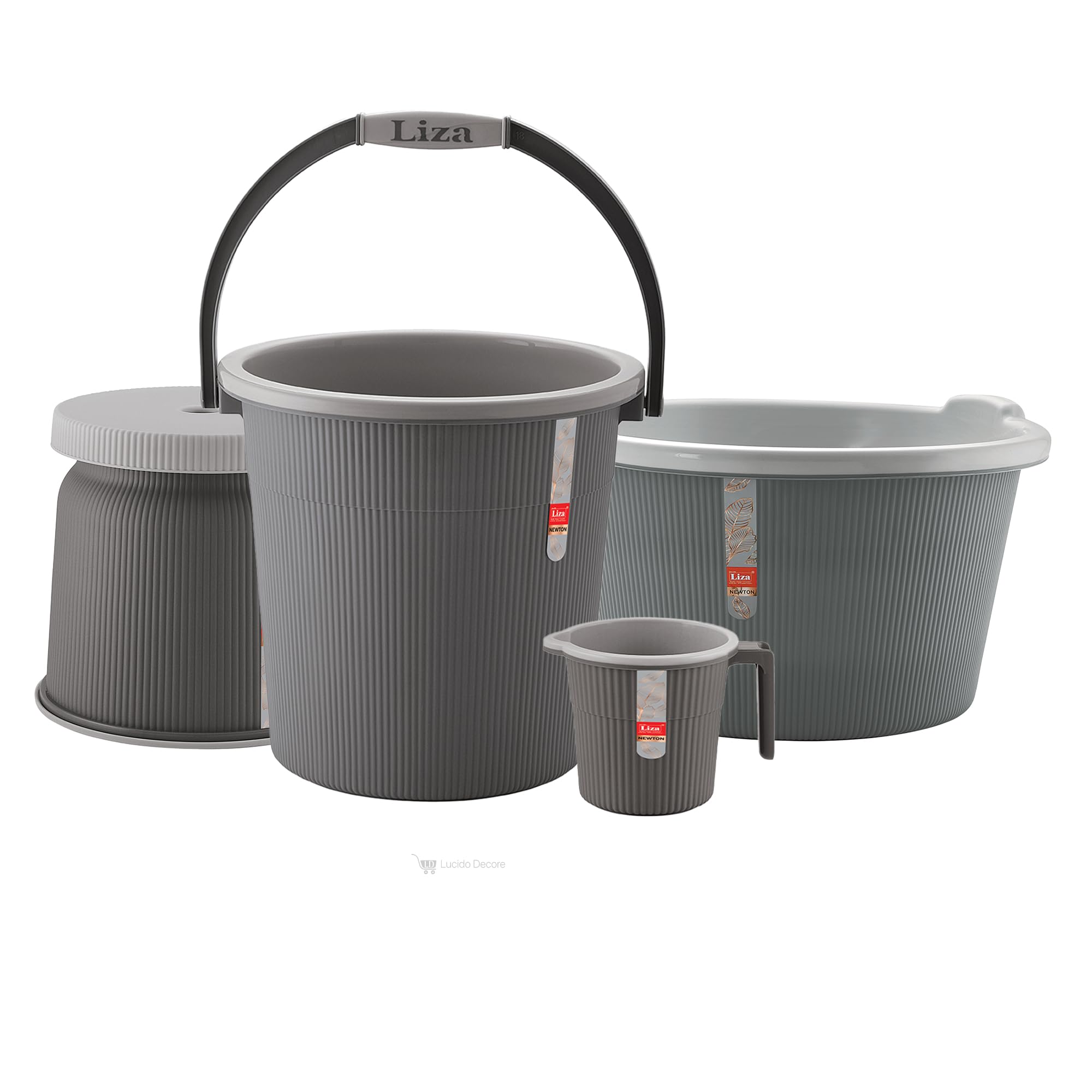 Modern Dark Grey Bathroom Set - 11 Piece Combo -14 Modern Dark Grey Bathroom Set - 11 Piece Combo -14