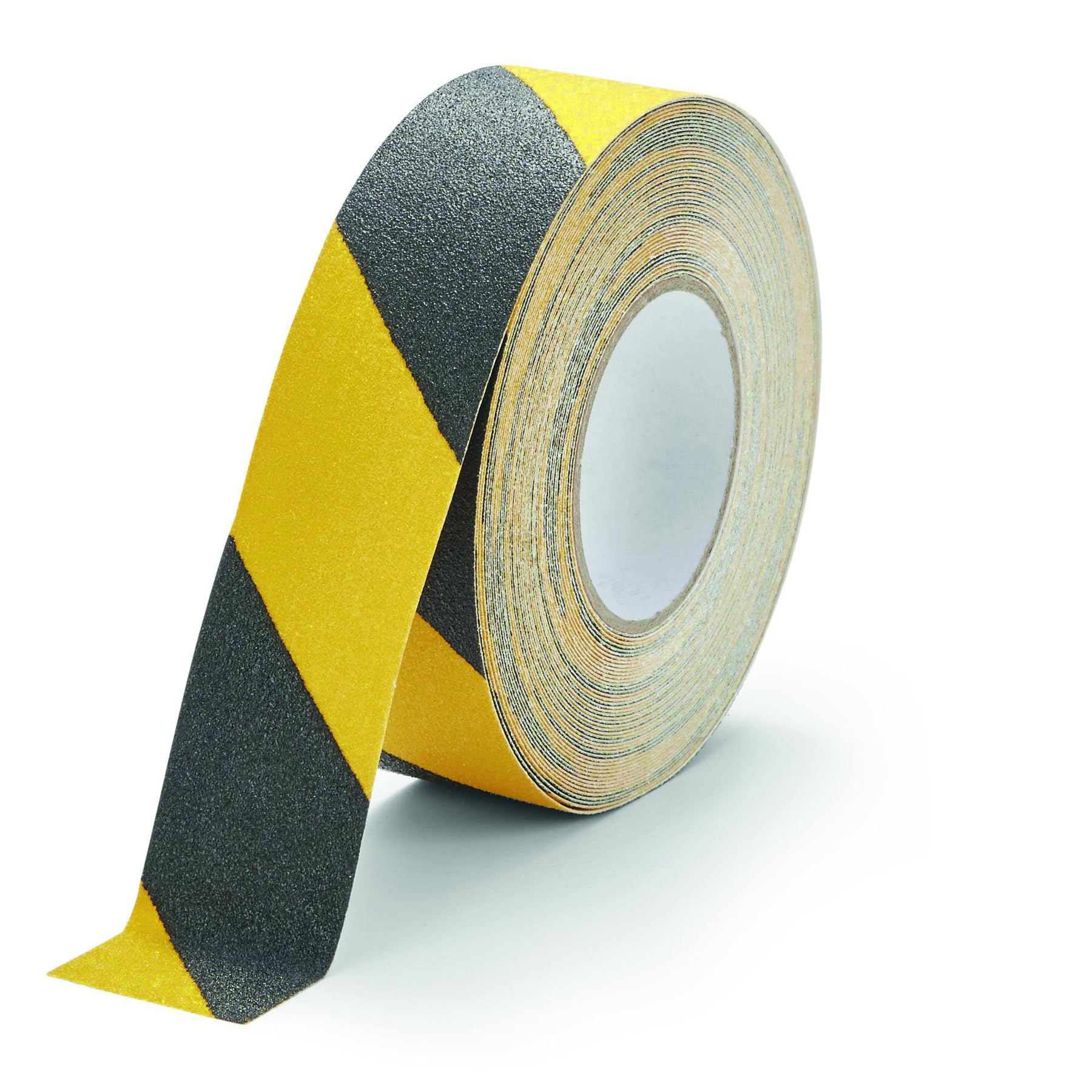 Ealyder Tape Bande Antidérapante D'Avertissement 5cm X 10m – Ruban Adhésif Antidérapant Jaune Noir, Ruban De Sécurité Adhésif Pour Escaliers, Marches, Rampes Et Zones Glissantes, Black Yellow - 12