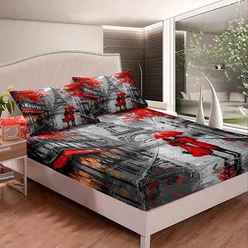 Miniatura 103 de Erosebridal Juego de sábanas para videojuegos, tamaño individual, color morado, sábana bajera ajustable para niños y niñas, moderno juego de sábanas