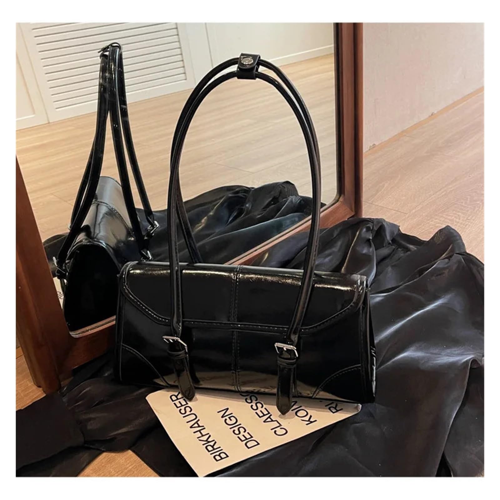 Bolso bandolera Leather Underarm Bag Elegant Women's Magnetic Buckle Shoulder Commuter Versatile Ladies Tote Bags