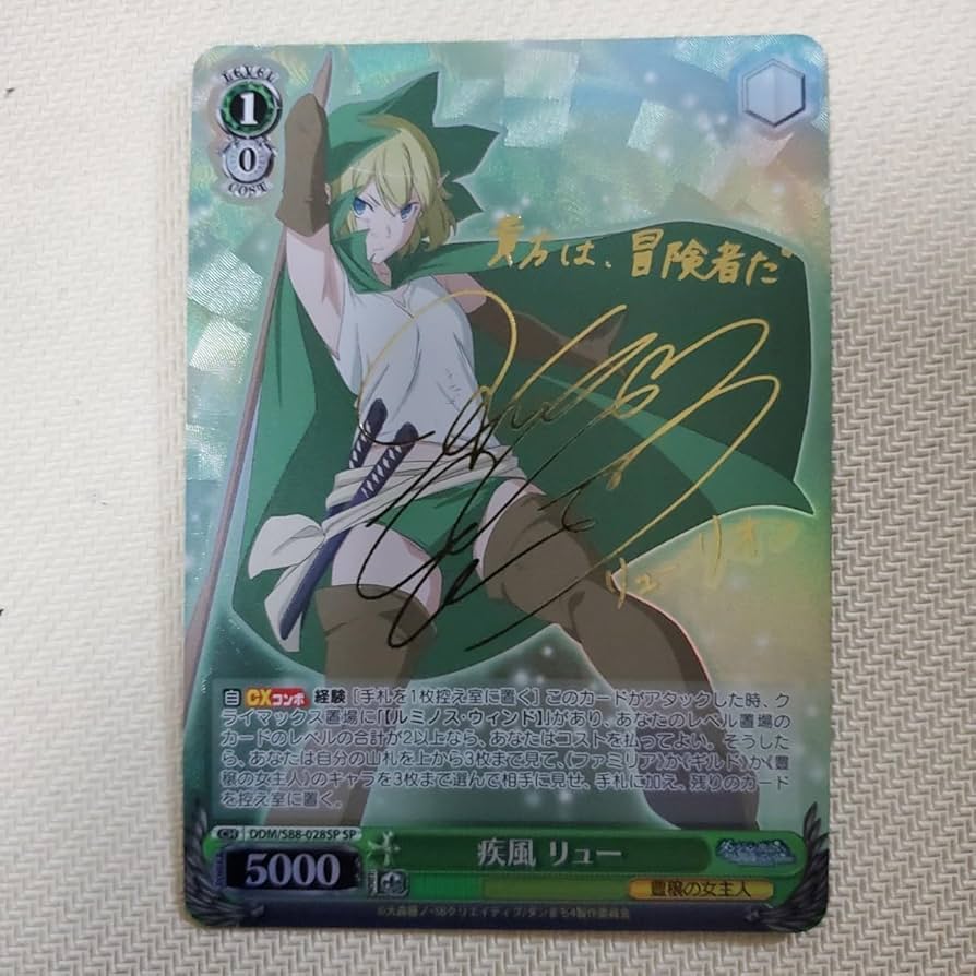 ヴァイスシュヴァルツ　疾風のリュー　サイン　ダンまち Amazon.co.jp: ヴァイスシュヴァルツ ダンジョンに出会いを