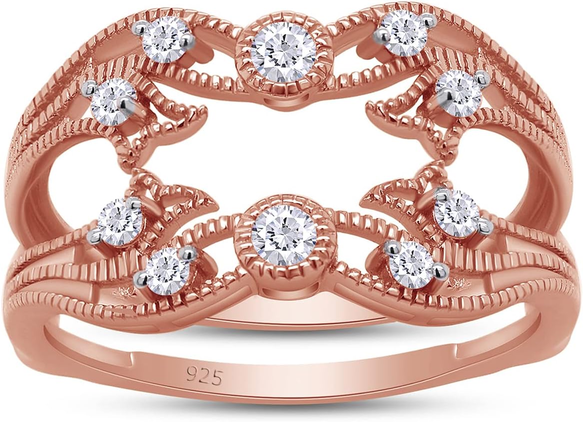 Amazon.com: SAVEARTH DIAMONDS 1/2 ct t.w Round Cut Lab Created ...