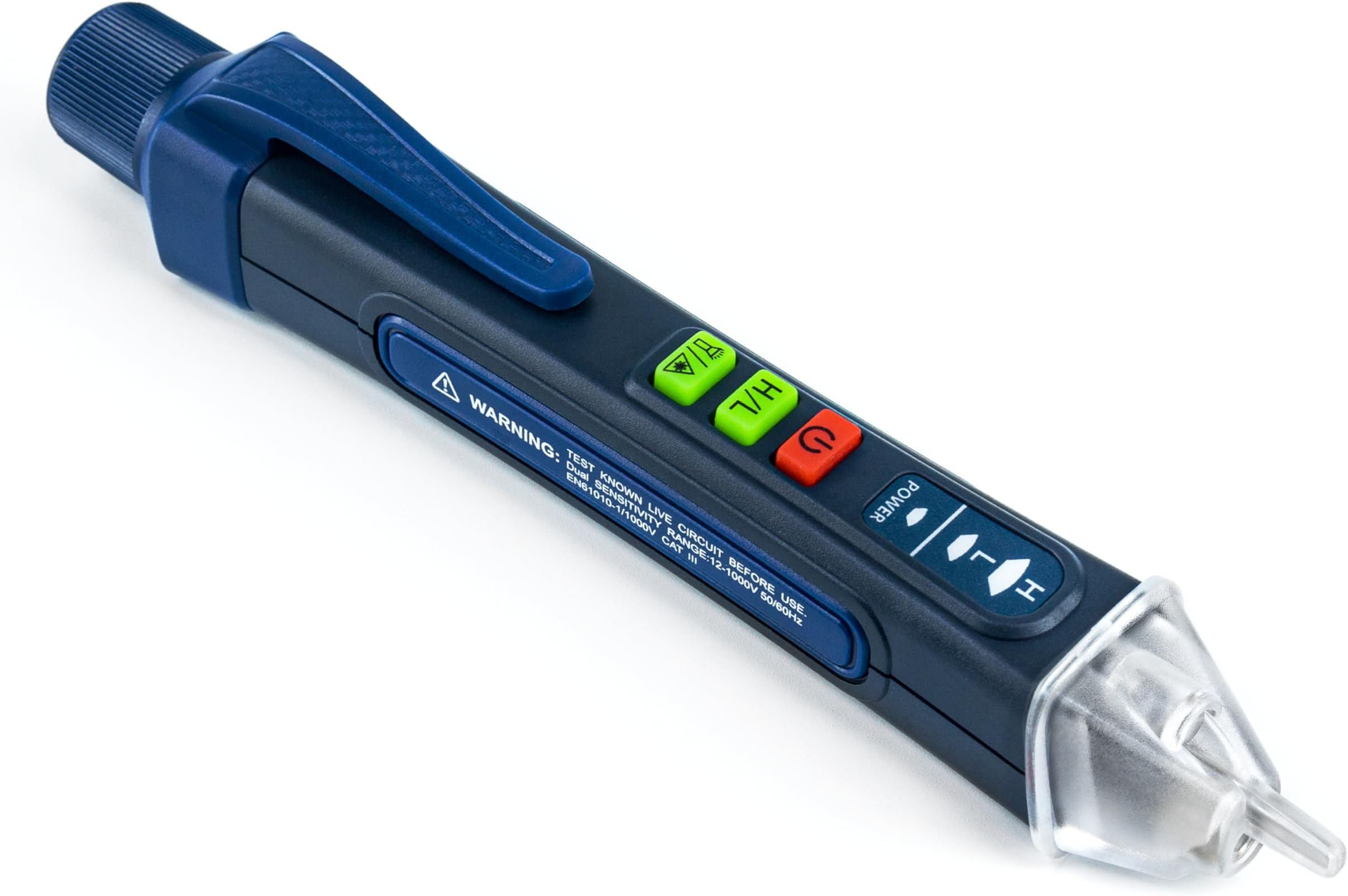 VENLAB Pen Type Detector, AC 12V - 1000V / 48V - 1000V Sensitivity Adjustment, Contactless Voltage Detector, Voltage Check, Lead Wire Disconnect Detector, Buzzer Alarm, LED Light, Voltage Tester