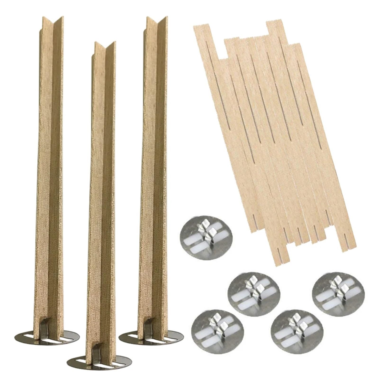 Kerzendochte 50 Stück Kreuz Holz Kerze Dochte Kerze Kerne mit Metallsockel for die Kerzenherstellung DIY Handwerk Baumwolle Kern FüR Kerzen Selber Machen