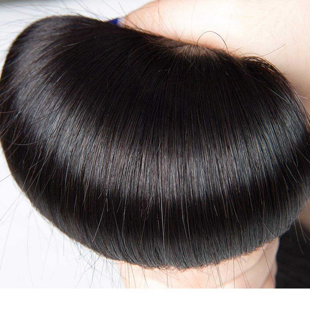 Tessitura brasiliana in set Capelli umani vergini Tessitura capelli naturali lisci set 100% capelli umani naturali lisci Mèches capelli lisci (25/30/35/40 cm/280g)