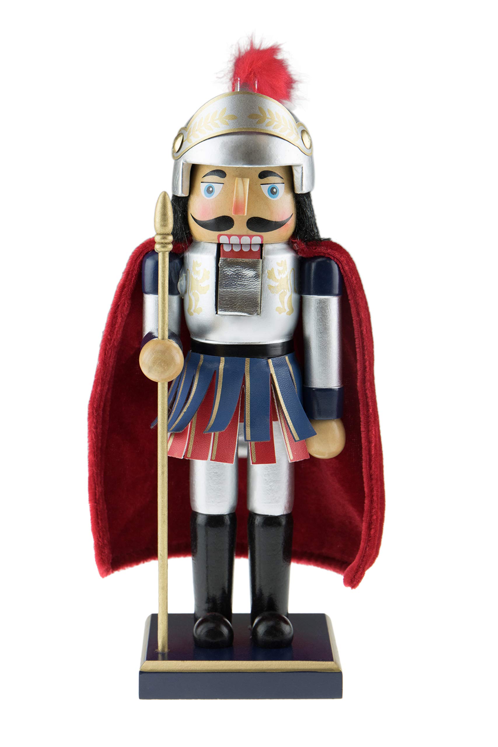 Clever Creations Roman Soldier Traditional Nutcracker | Festive Christmas Decor | Stands 10" Tall Perfect for Shelves and Tables