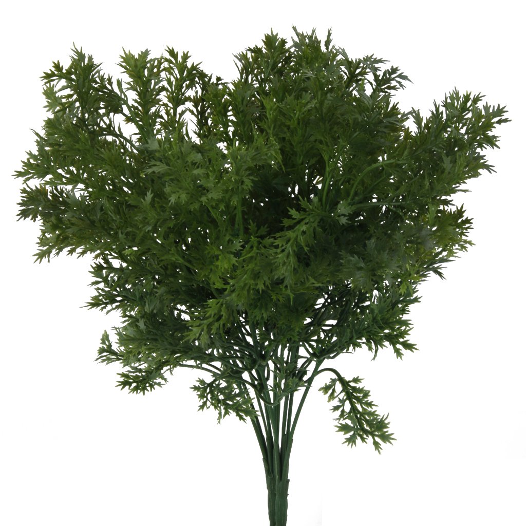 SKKWJEGE Artificial Plastic Plant 6 Branches Parsley Grass Home Wedding Decor