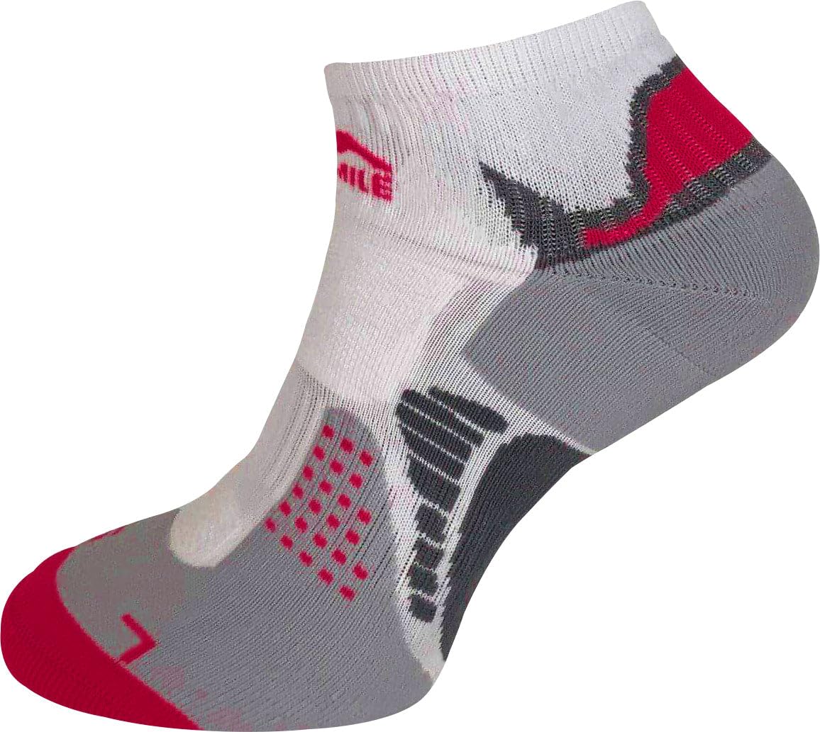 More Mile Unisex White San Diego Running Socks - Uk 5.5-8