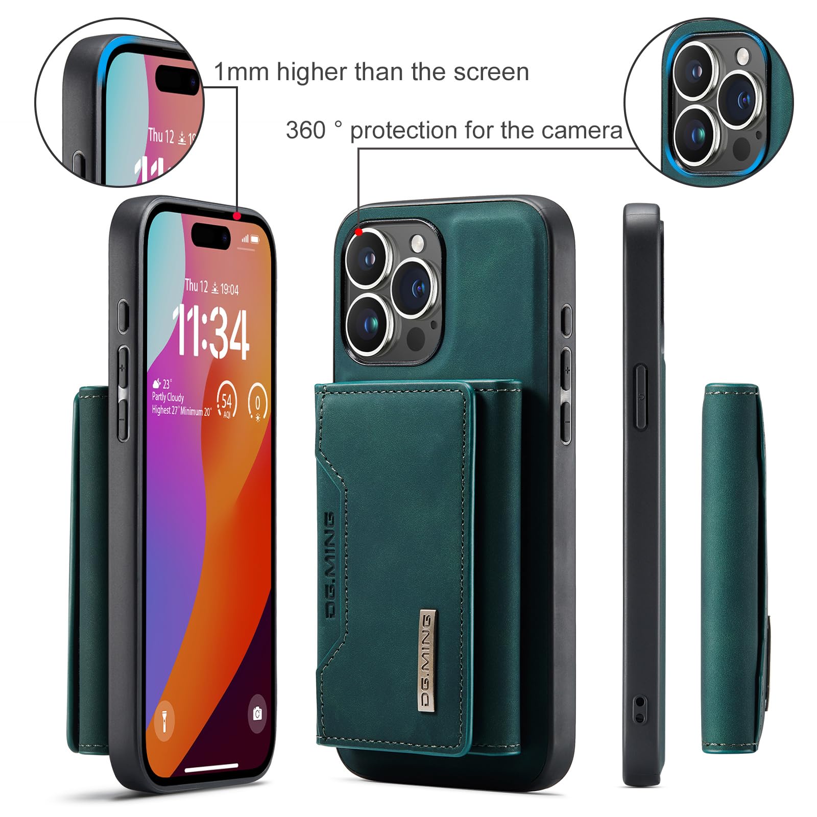 Amazon.co.jp: DG.MING iPhone 15 Pro Max対応 ウォレットケース