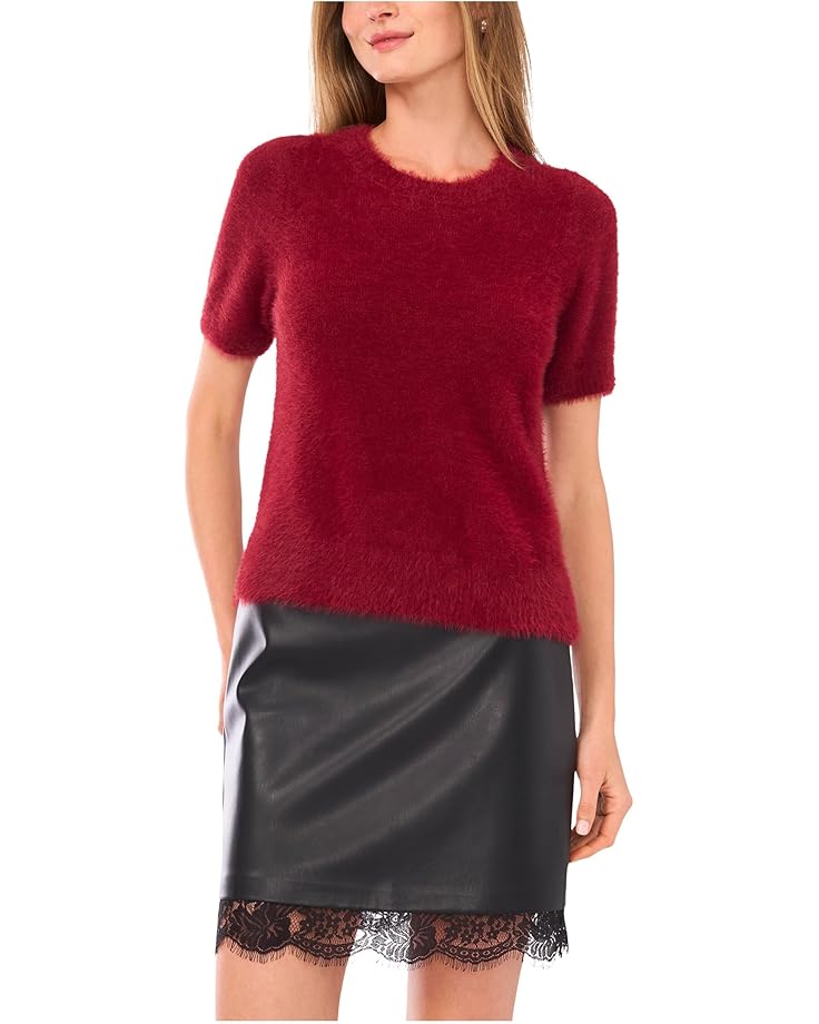 Vince Camuto Eyelashshort Sleeve Crew Neck - Main View