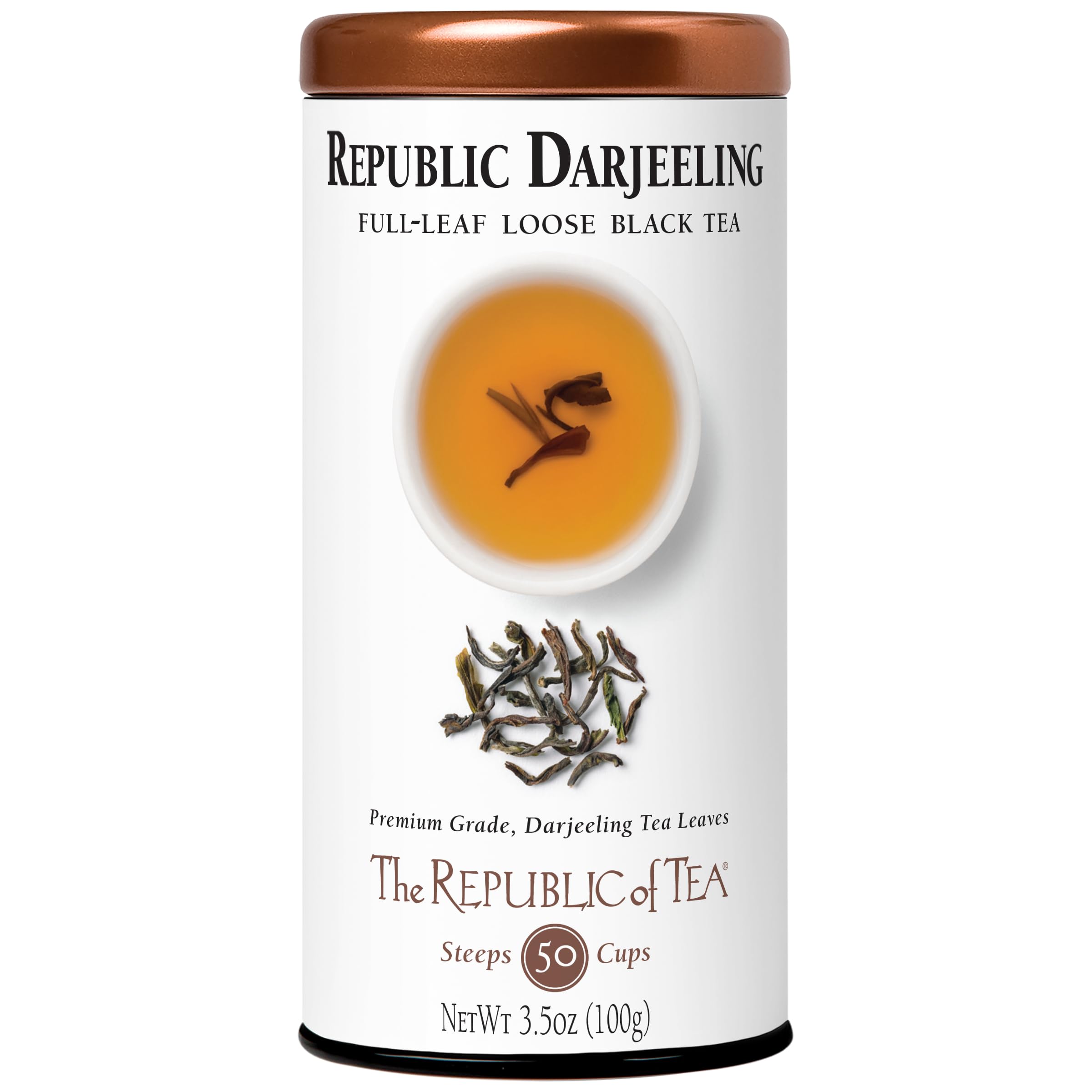 The Republic of Tea Black Full-Leaf Loose Tea (Republic Darjeeling Black, 3.5 oz)