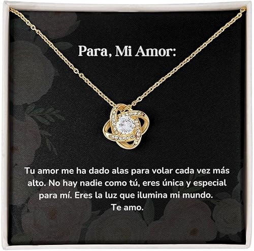 Miniatura 3 de Collar Nudo de Amor - Tu amor me ha dado alas para volar cada vez más alto.