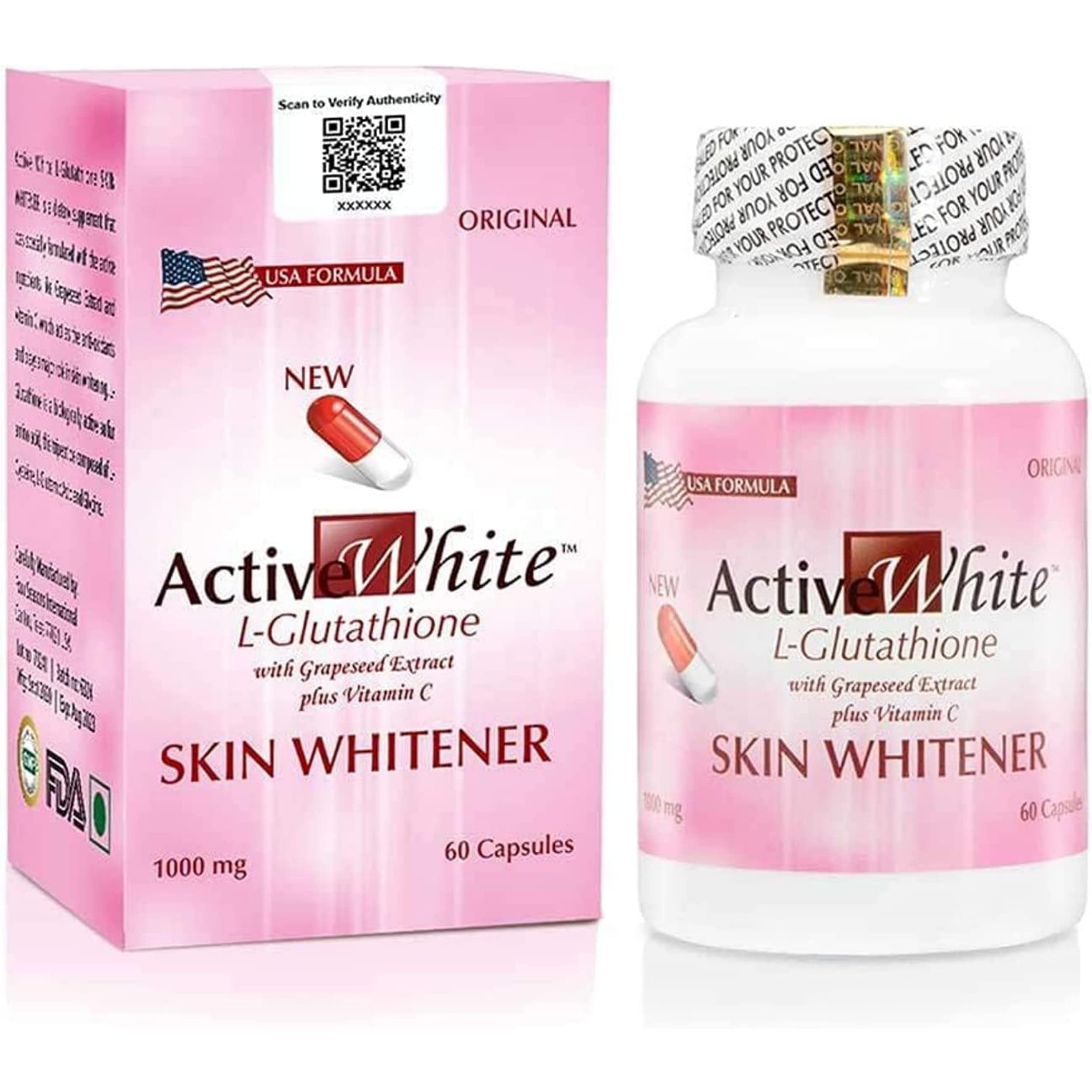 Active White L Glutathione High Antioxidants Capsules : Buy Online at Best  Price in KSA