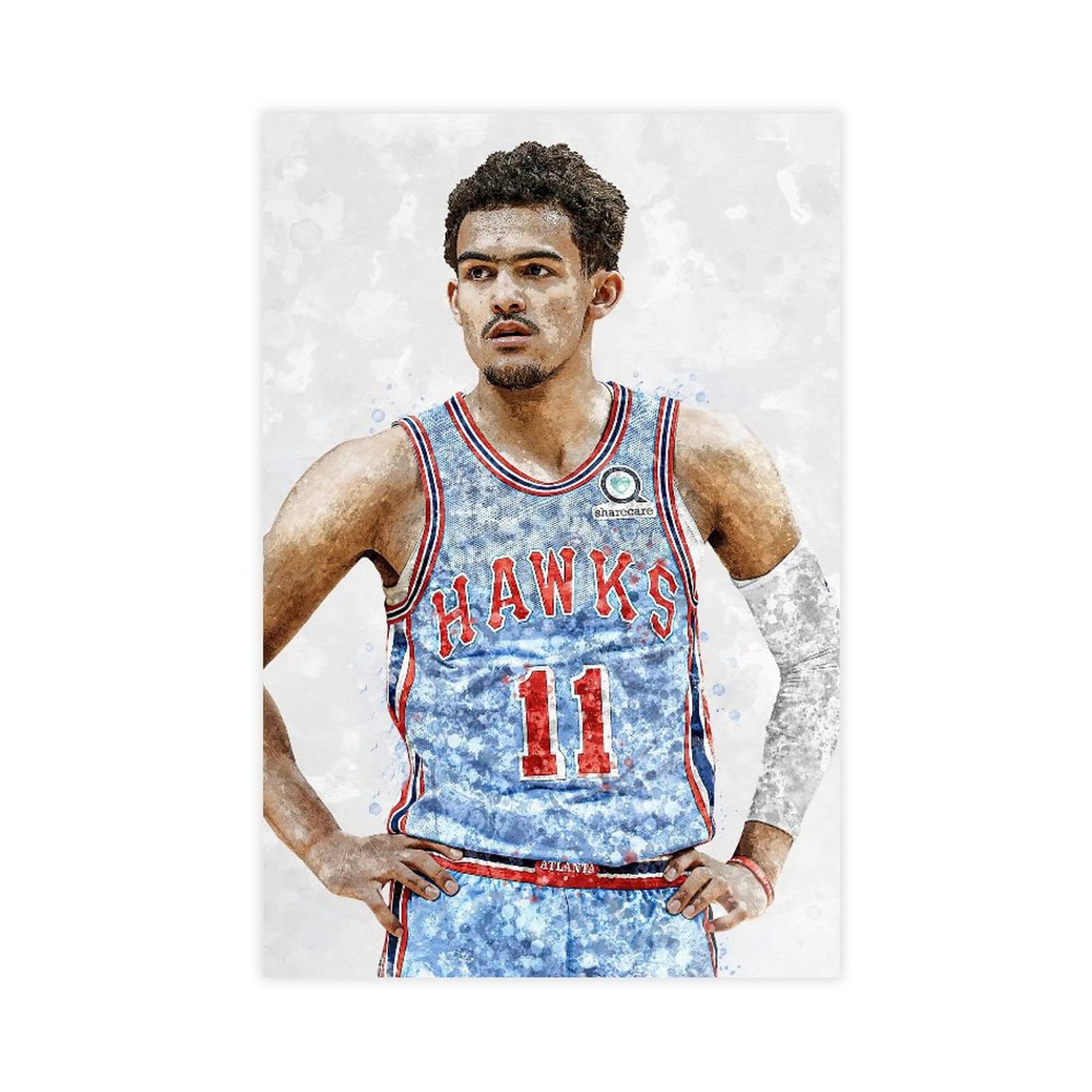 shangyangTrae Young Canvas Poster Bedroom Decor Sports Gift Unframe:12x18inch(30x45cm)