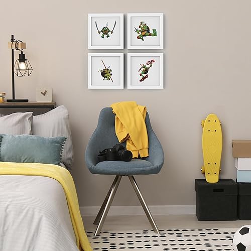 Miniatura 7 de Trends International Gallery Pops Nickelodeon Teenage Mutant Ninja Turtles Mutant Mayhem - Póster de pared Bebop, 12 x 12 pulgadas, versión de marco