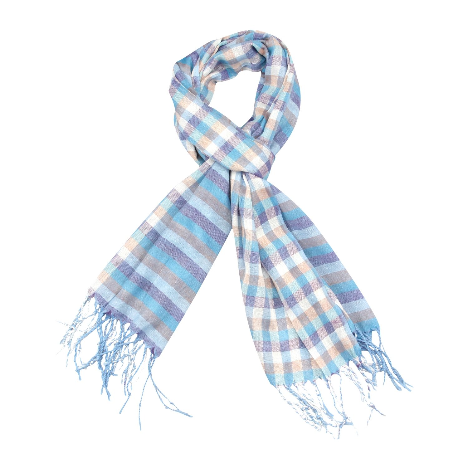 FabSeasons Blue Stripes Scarf, Scarves, Stole and Shawl for Men 1