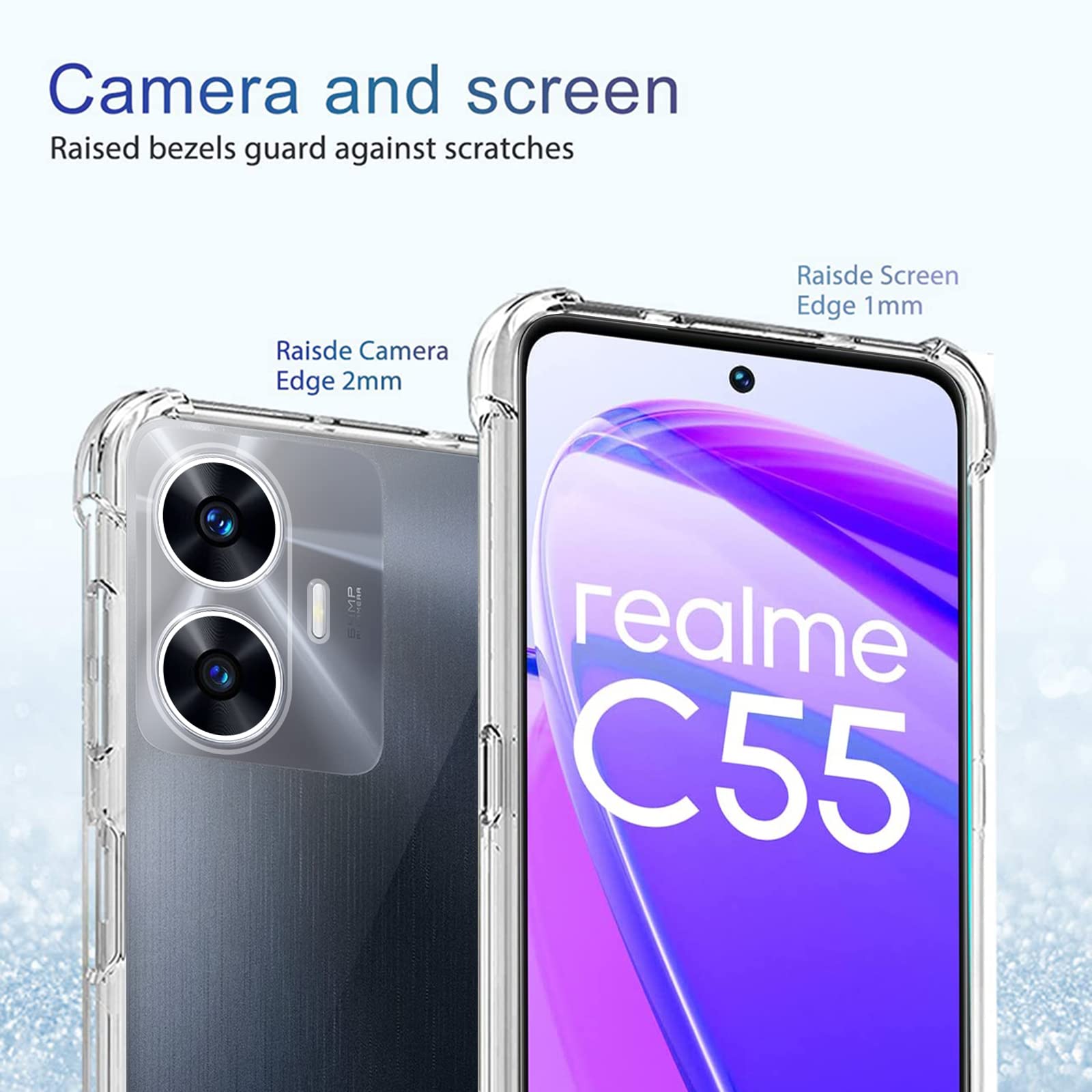 Cover per Realme Note 60 + [2 Pezzi] Vetro Temperato, Weideworld Ultra