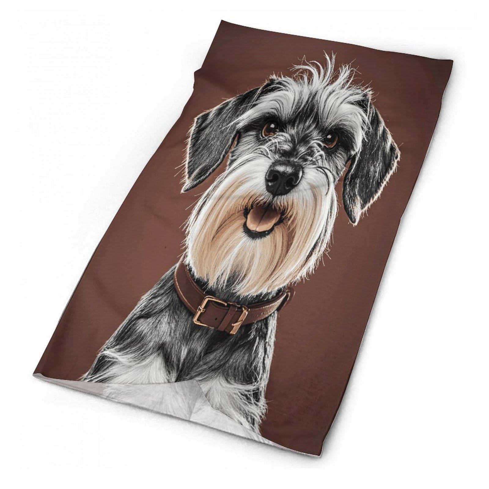 Adorable Schnauzer Neck Gaiter Cooling Face Mask for Adult