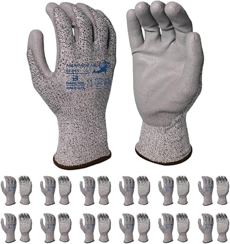 Miniatura 10 de Armor Guys Basetek Protective Work Gloves  A3 Cut Resistant Gloves - Light Manufacturing, Sheet Metal Handling, Construction