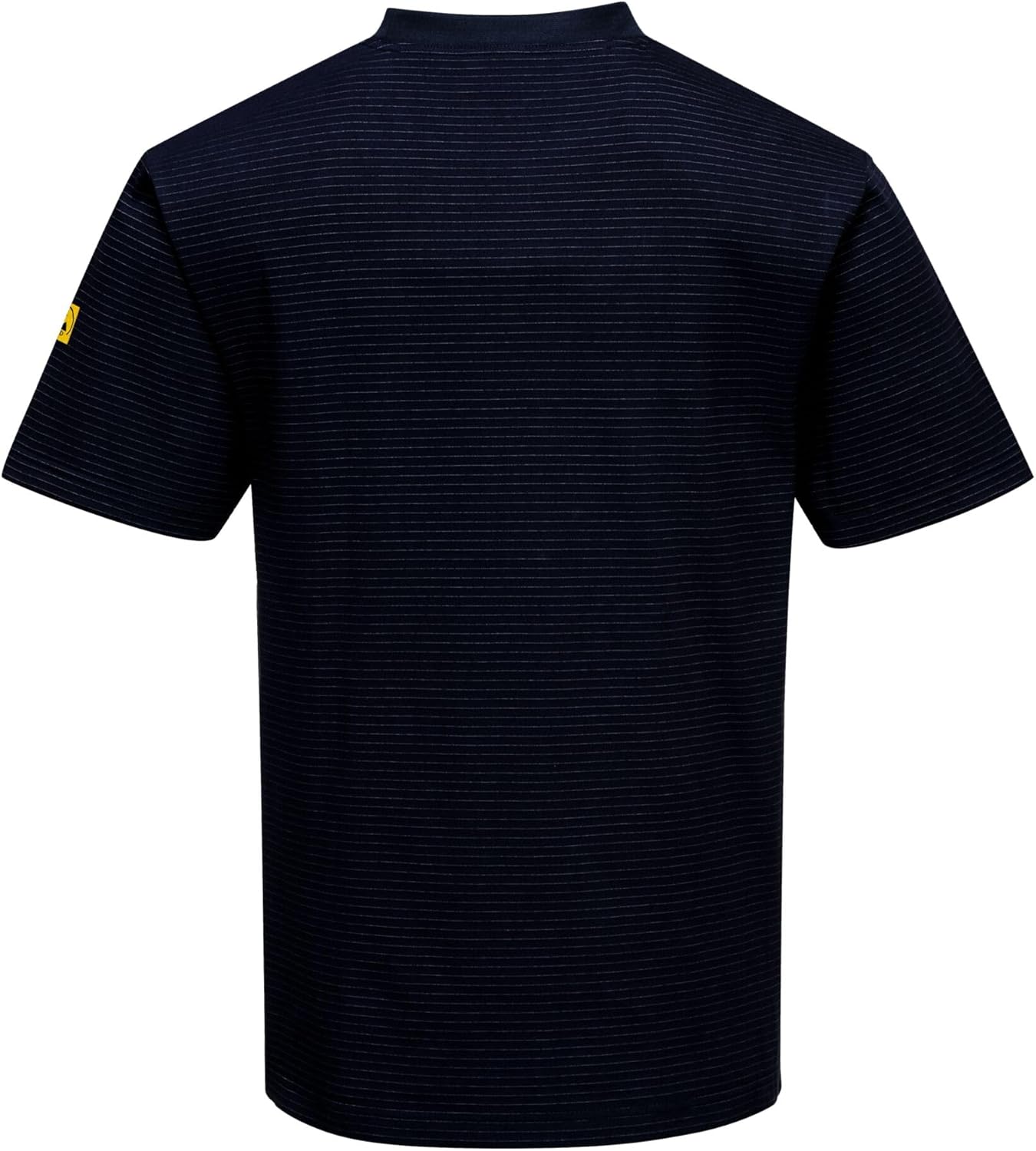 Portwest AS20 Anti-Static ESD Short Sleeve T-Shirt Cotton Carbon Fiber Lightweight Safety Workwear Comfortable Fit
