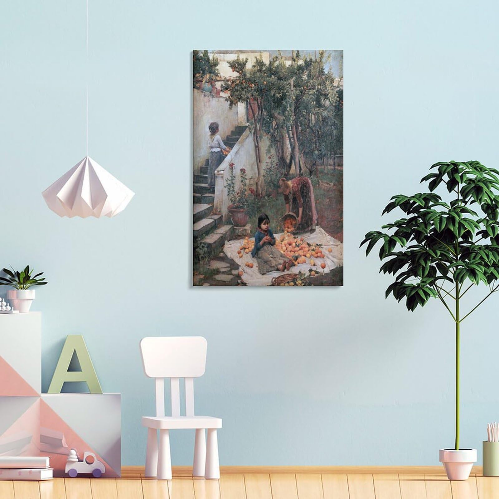 Maler, John William Waterhous, weltberühmte Gemälde, Sammler-Poster, Kunstdruck, Wandfoto, Malerei, Poster, Hängebild, Familiendekoration, 50 x 75 cm
