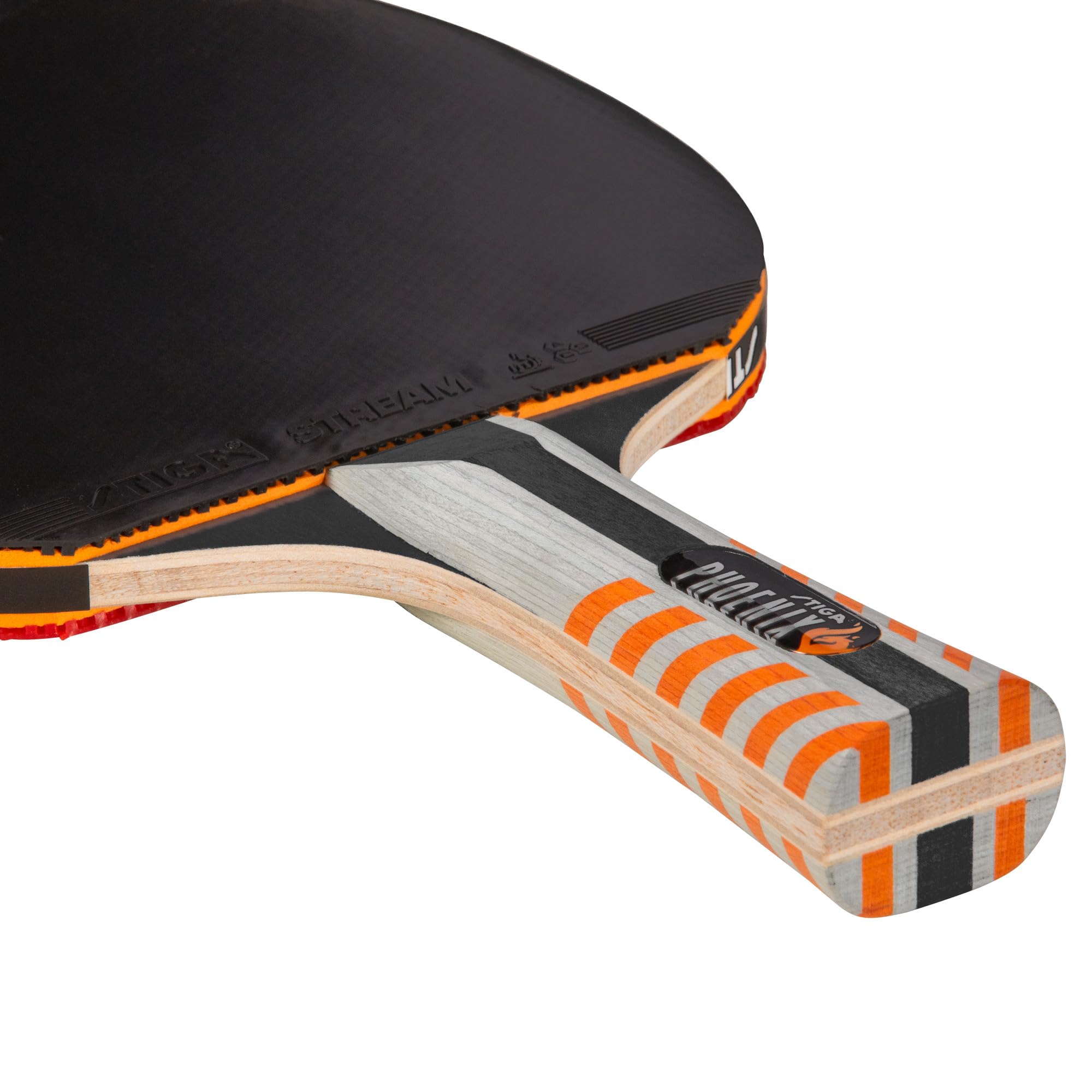 STIGA Phoenix T1261-1 - Racchetta da ping pong a 5 strati, lama ultra leggera da 2 mm, spugna approvata per tornei, manico svasato per un maggiore controllo, racchetta da ping pong competitiva per