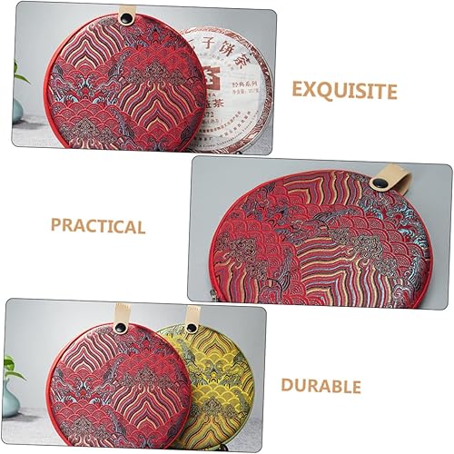 Miniatura 9 de Contenedor de pastel de té, bolsa de almacenamiento de pastel de té, artesanía tradicional que combina con muchos estilos domésticos