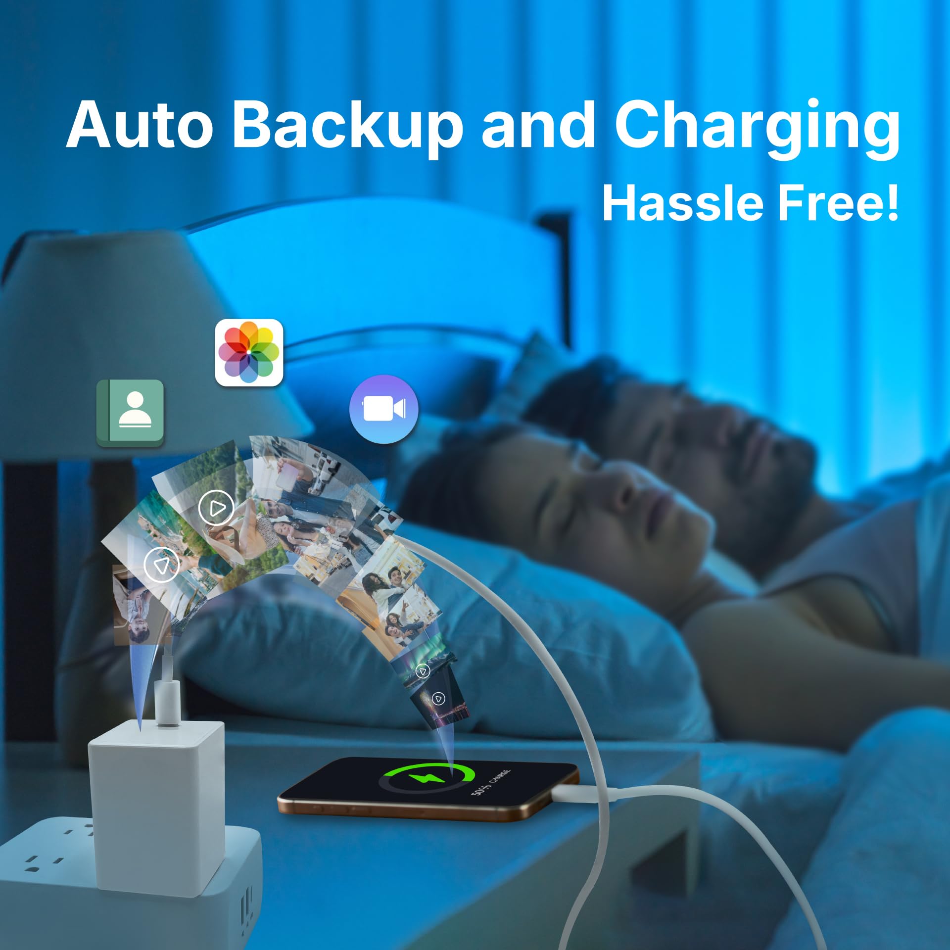 Caricabatterie USB-C iPhone Flash Drive: 65 W ricarica rapida, 256 GB certificato Apple MFi per iPad, Android, laptop, MacBook, archiviazione di backup, memoria esterna, adattatore di