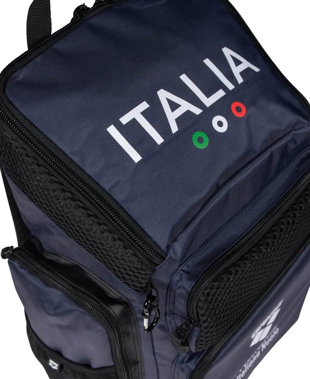 ARENA ZAINO BORSA ITALIA NAZIONALE FIN ONE GO BACKPACK 45L PISCINA BLU