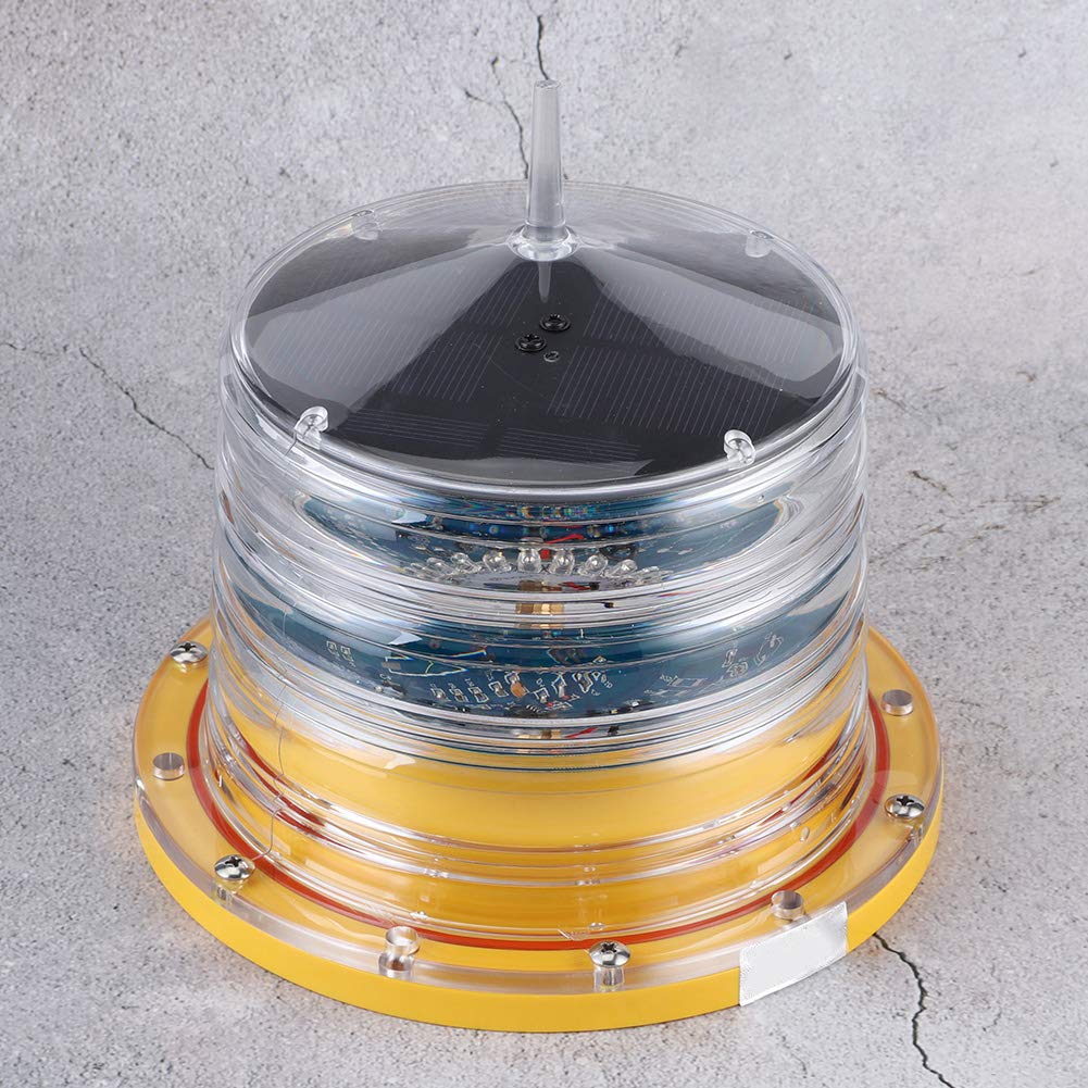 Acouto IP68 Chiatta di Energia Solare Sicurezza BEACON LIGHT 20LE LAMBINATA FLUAING FLOING per Barca Marina, Tempo di Illuminazione continua> 20 Giorni