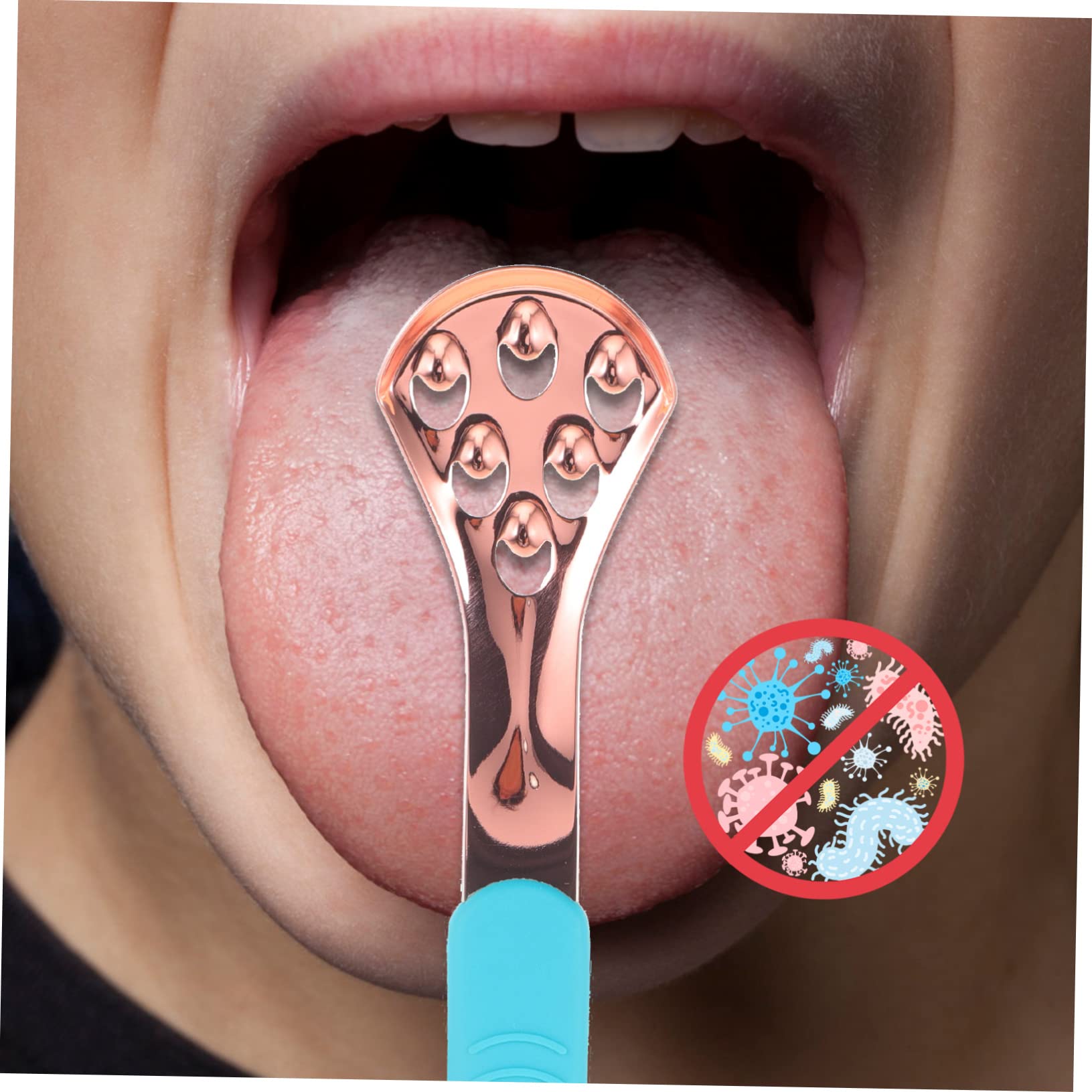 Ipetboom 10pezzi Raschietti Per Lingua Acciaio Inossidabile Con Manico Strumenti Per La Pulizia Della Lingua Per Rimuovere Alito Cattivo e Migliorare La Salute Orale Design Ergonomico Per