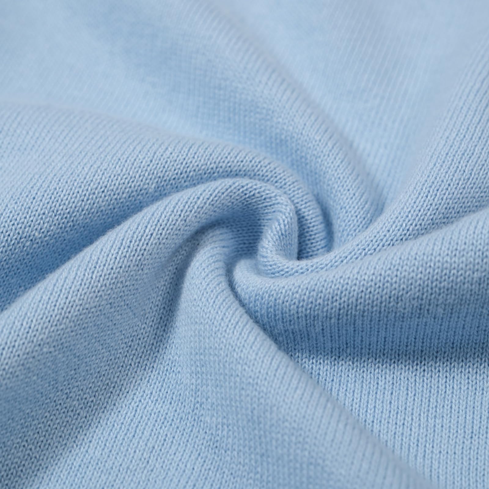 OXKnit Poloshirt Herren Kurzarm Lässiges Vintage-Stil der 1960er Jahre mit klassischen Knöpfen Blau Polohemd Shirt