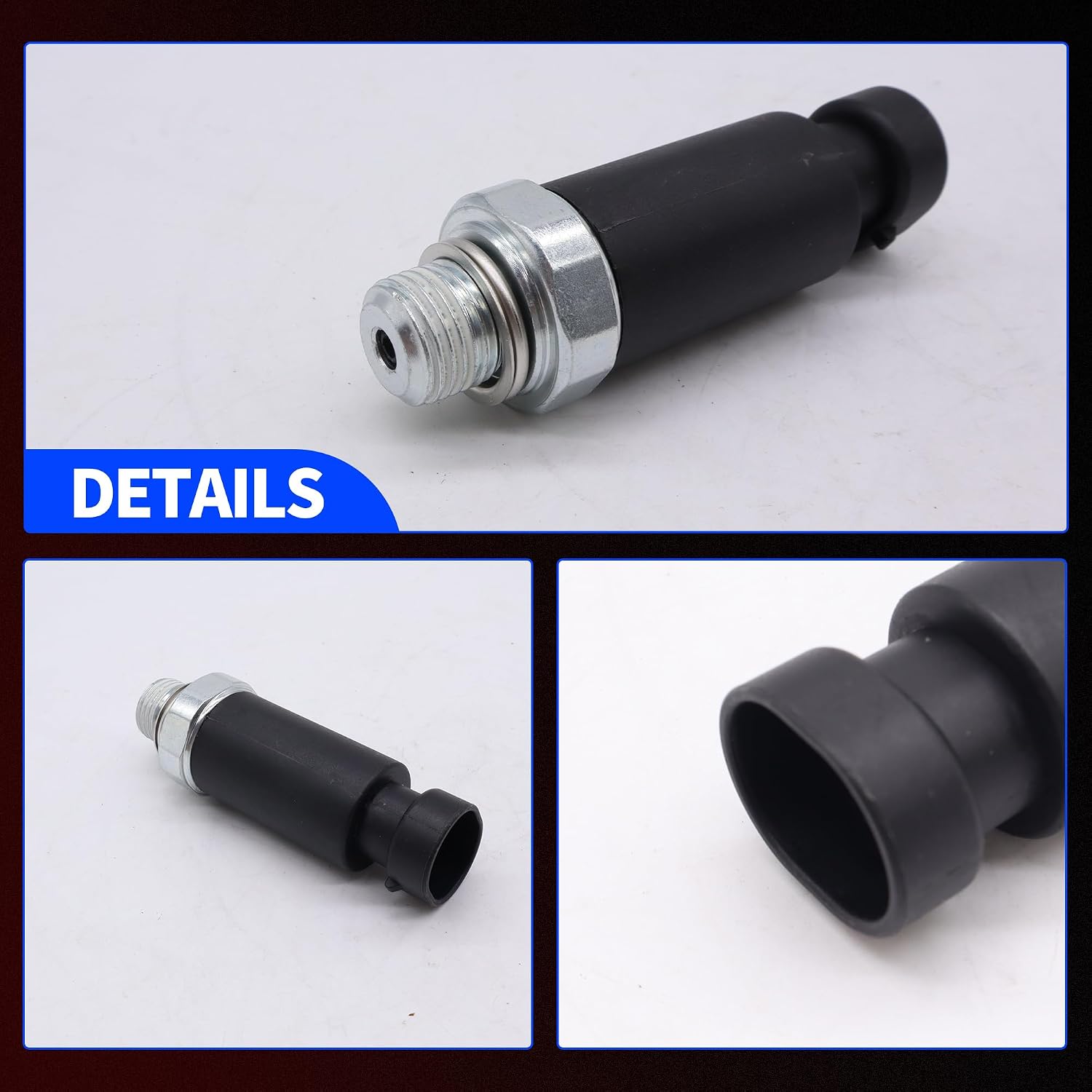 D1818A Oil Pressure Sensor Switch Compatible with Chevy Tahoe Silverado Suburban Avalanche Camaro GMC Sierra 1500 2500 3500 Yukon Cadillac Escalade1999 2000 2001 2002# 19244505 12562267 PS391 PS303