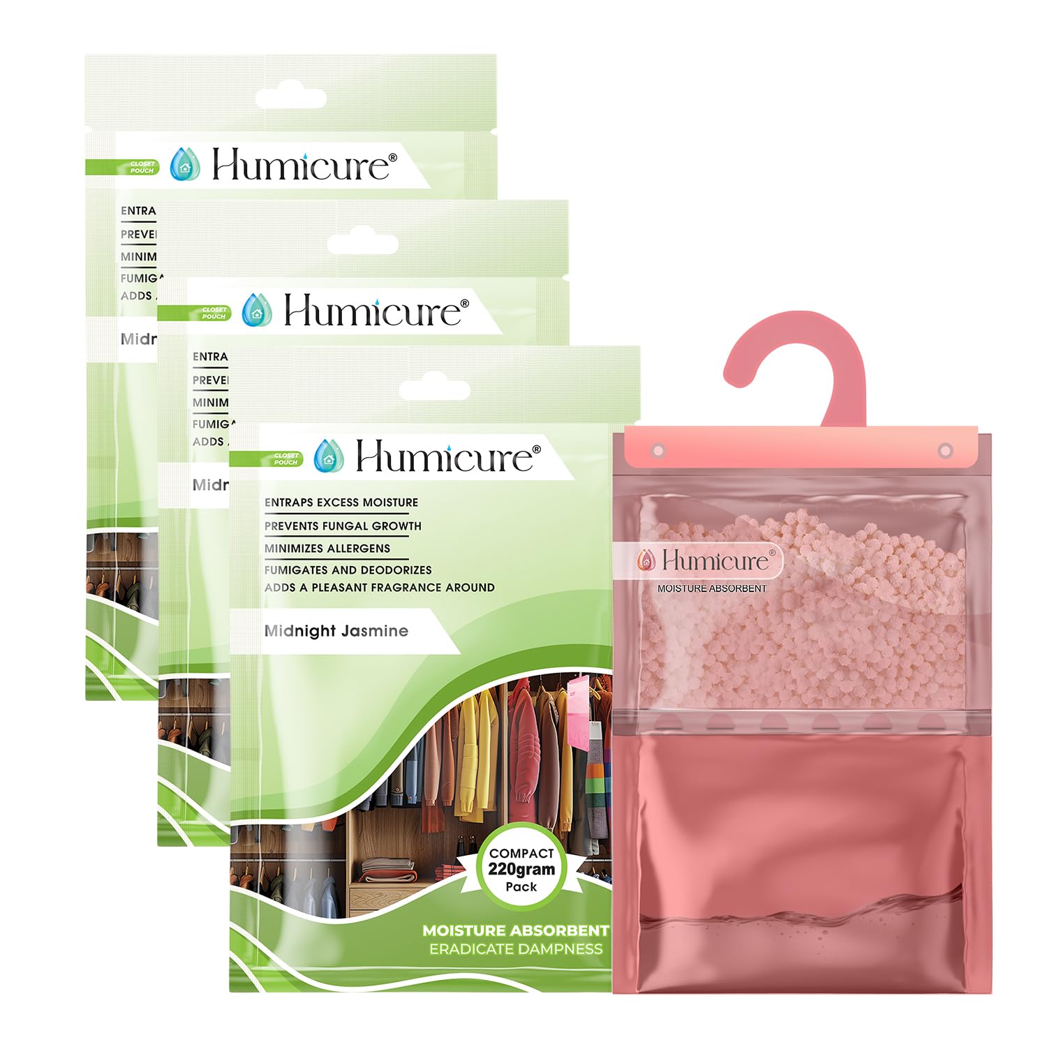 Moisture Absorber Dehumidifier - Fresh Fragrance Packs -12 Moisture Absorber Dehumidifier - Fresh Fragrance Packs -12