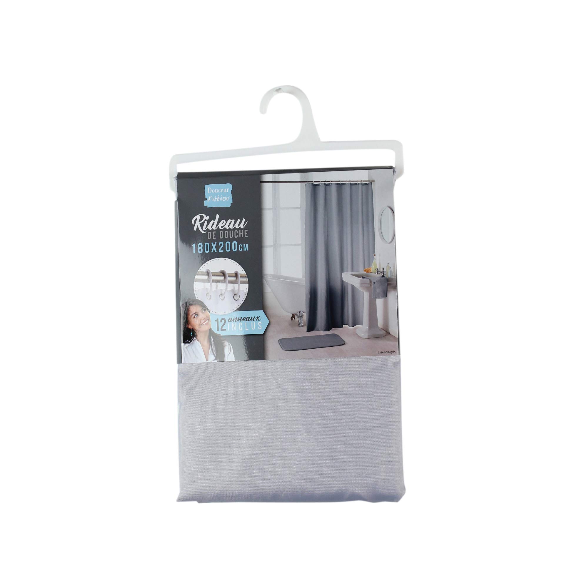 Tenda Lavabile Per Doccia Prato Fiorito In Poliestere 180 X 200 Cm Di Altezza 1