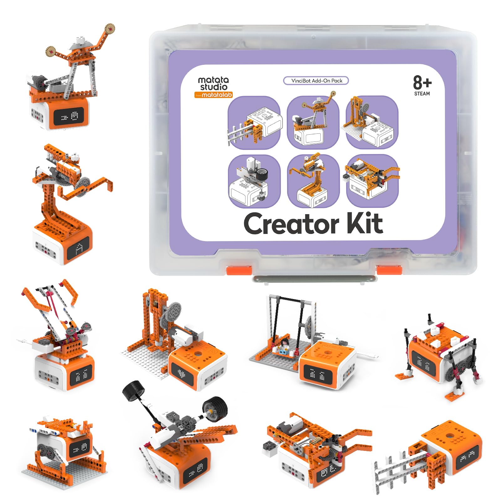 Matatastudio Ensemble Salle de Classe VinciBot pour Enfants de 8 à 12