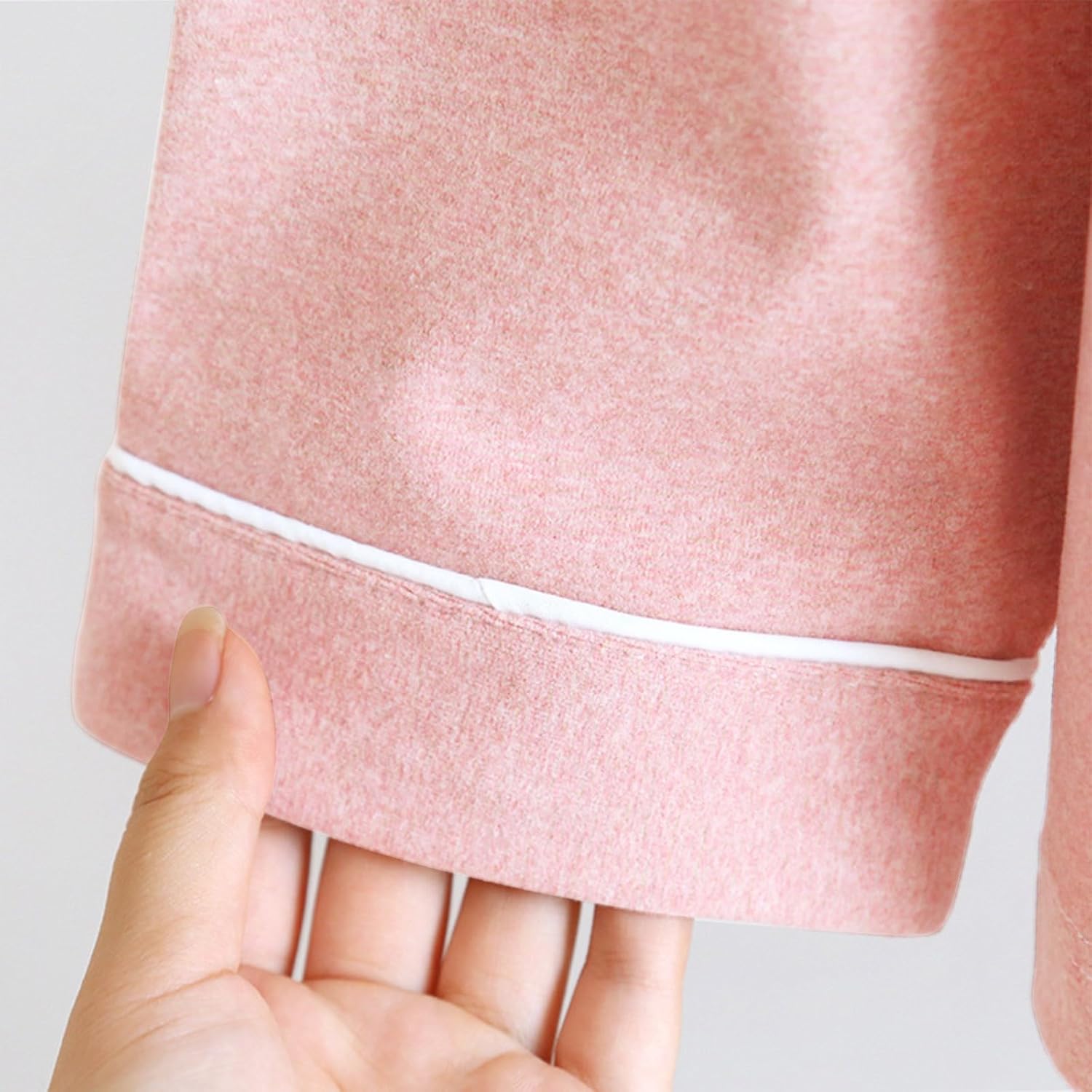 Women 2 Piece Warm Fleece Pajamas Set Soft Sleepwear Long Sleeve Lapel Button Pocket Tops and Pants Winter Homewear