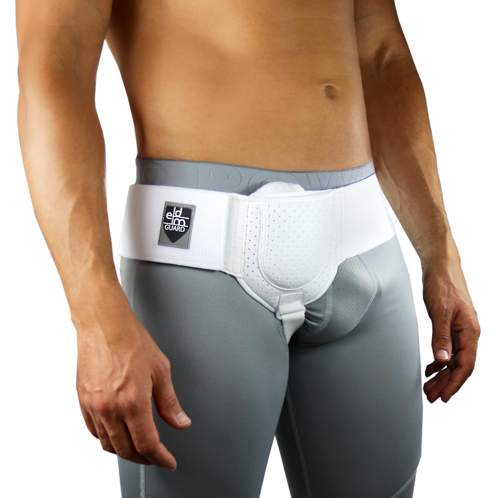 Everyday Medical Hernia Support Guard/Belt For Men I Left or Right Side I Post Surgery Men’s Truss For Inguinal, Groin Hernias I Adjustable Waist Strap I SMALL/MEDIUM