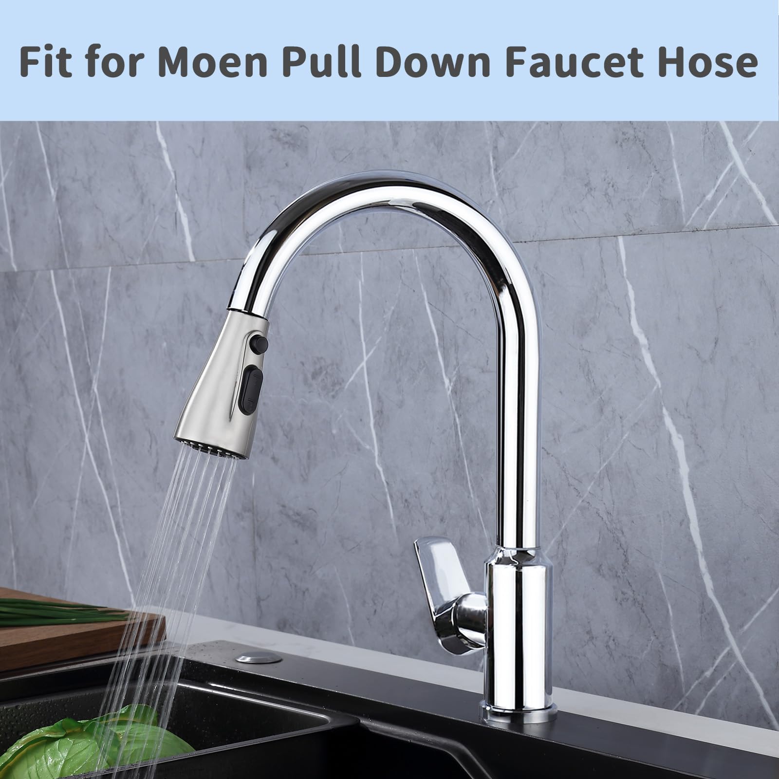 Küchenarmaturstab, kompatibel mit Moen 191004, gebürstetes Nickel