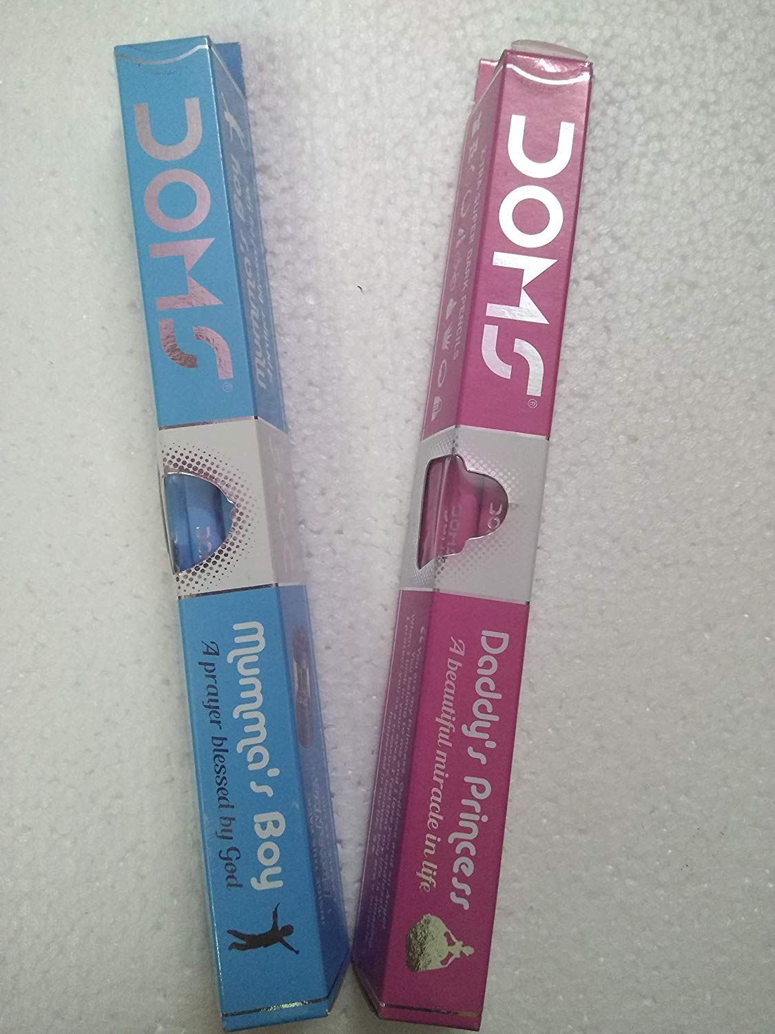 DOMS Bleistift-Set One Daddy's Princess + One Mumma's Boy (Set mit 2 Packungen – 20 Bleistiften)