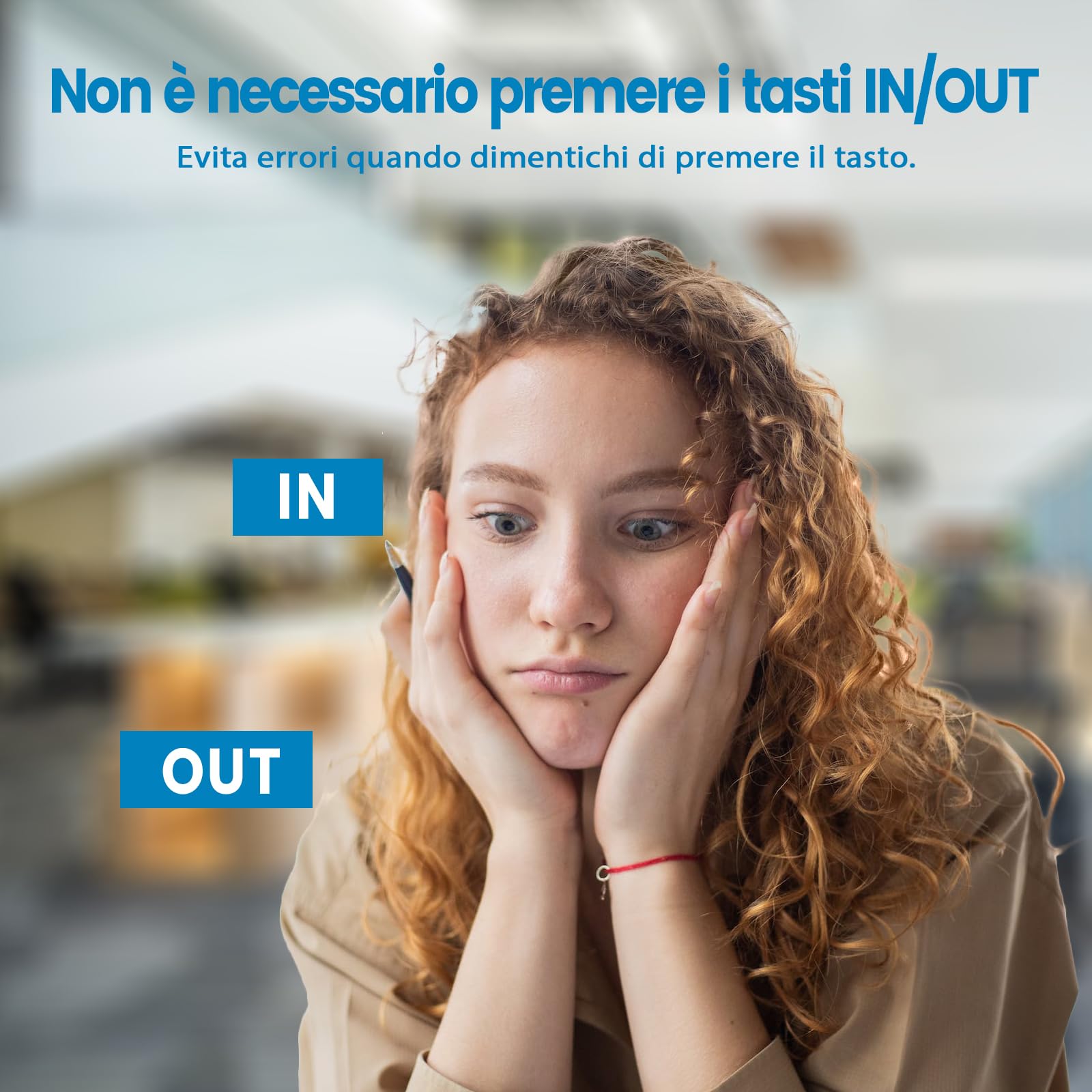 Rilevatore presenze, HapAttend Italiano timbracartellini dipendenti con impronte digitali e 5 badge RFID, H2 timbratrice presenze dipendenti Checking-in registratore orologio tempo per piccole imprese