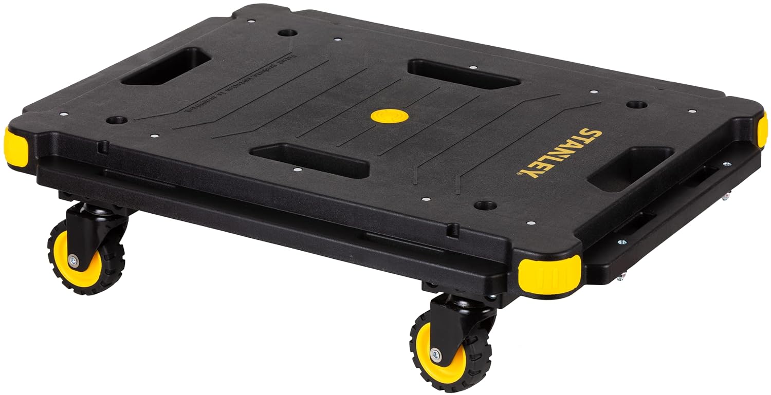 Stanley SXWTPC531SP Flat Folding Platform Cart with 137 kg Capacity, Polypropylene