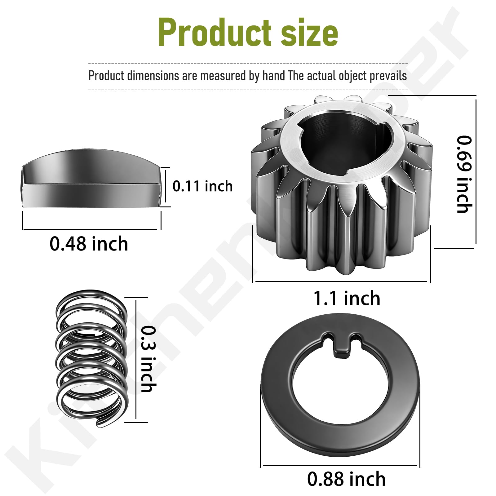 105-3040 - Kit de engranajes de rueda trasera recicladora (15 dientes) para cortacésped recicladora Toro de 22 pulgadas, sustituye a 105-6840 65-27204 39-9650 612066