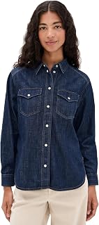 Women's Denim Oversized Western Shirt