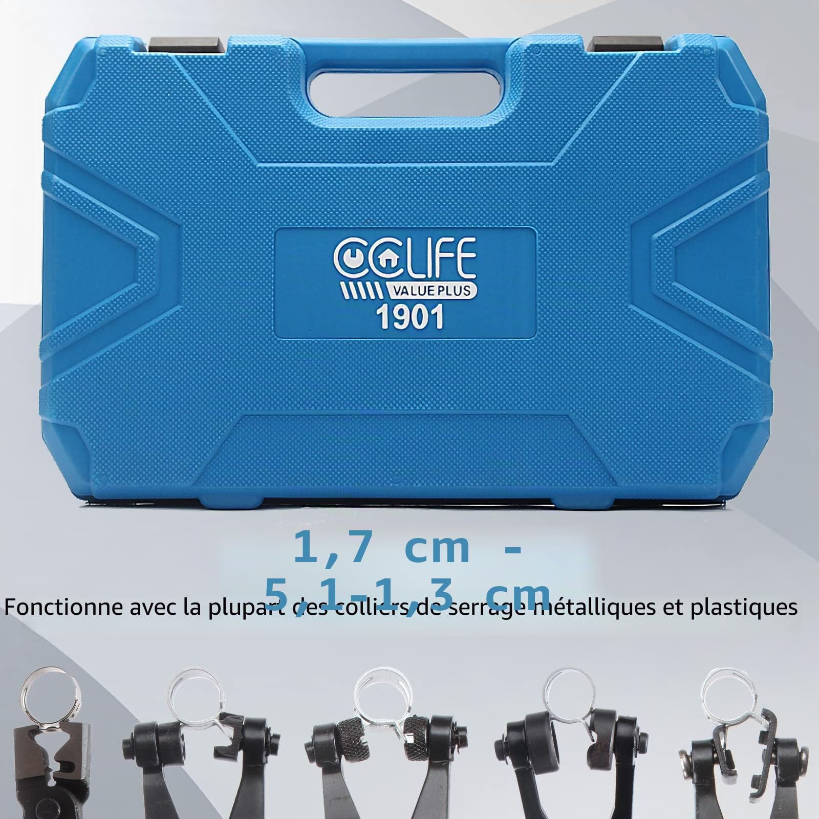 CCLIFE 9 pièces coffret de Pinces pour colliers de serrage Pince a collier réparation