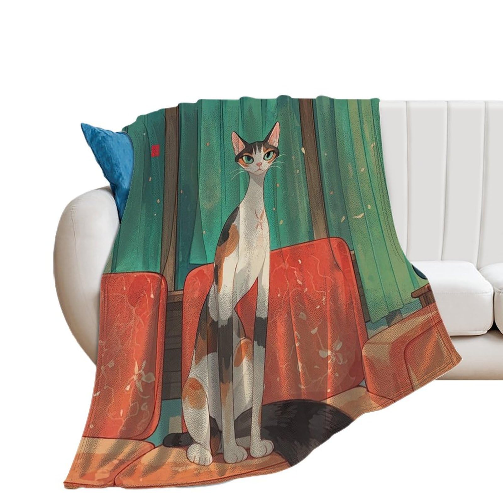 Couverture flanelle legere chaude et douillette pour lit et canape confort