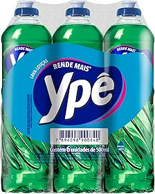 Ypê Pack Detergente Limão 500ml (6 unidades)