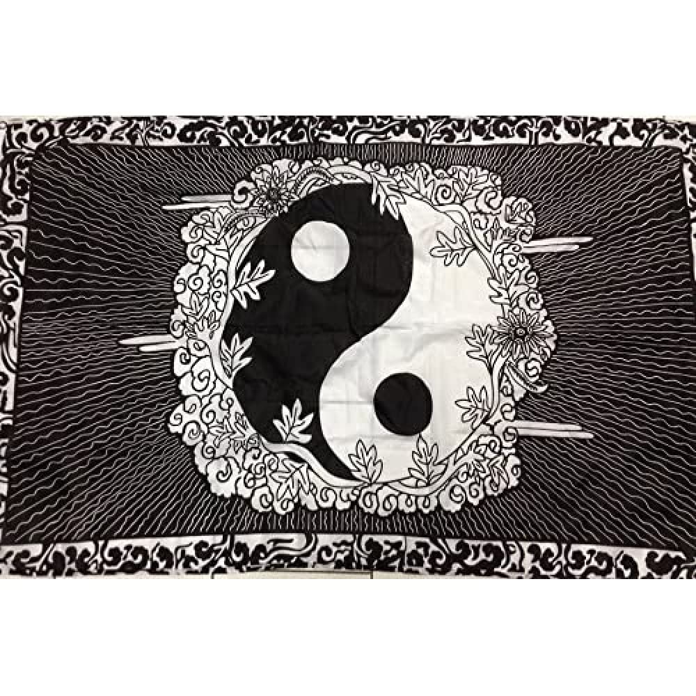 AZ FLAG Drapeau Yin et Yang en Polyester 100D avec Oeillets, 150cm x 90cm