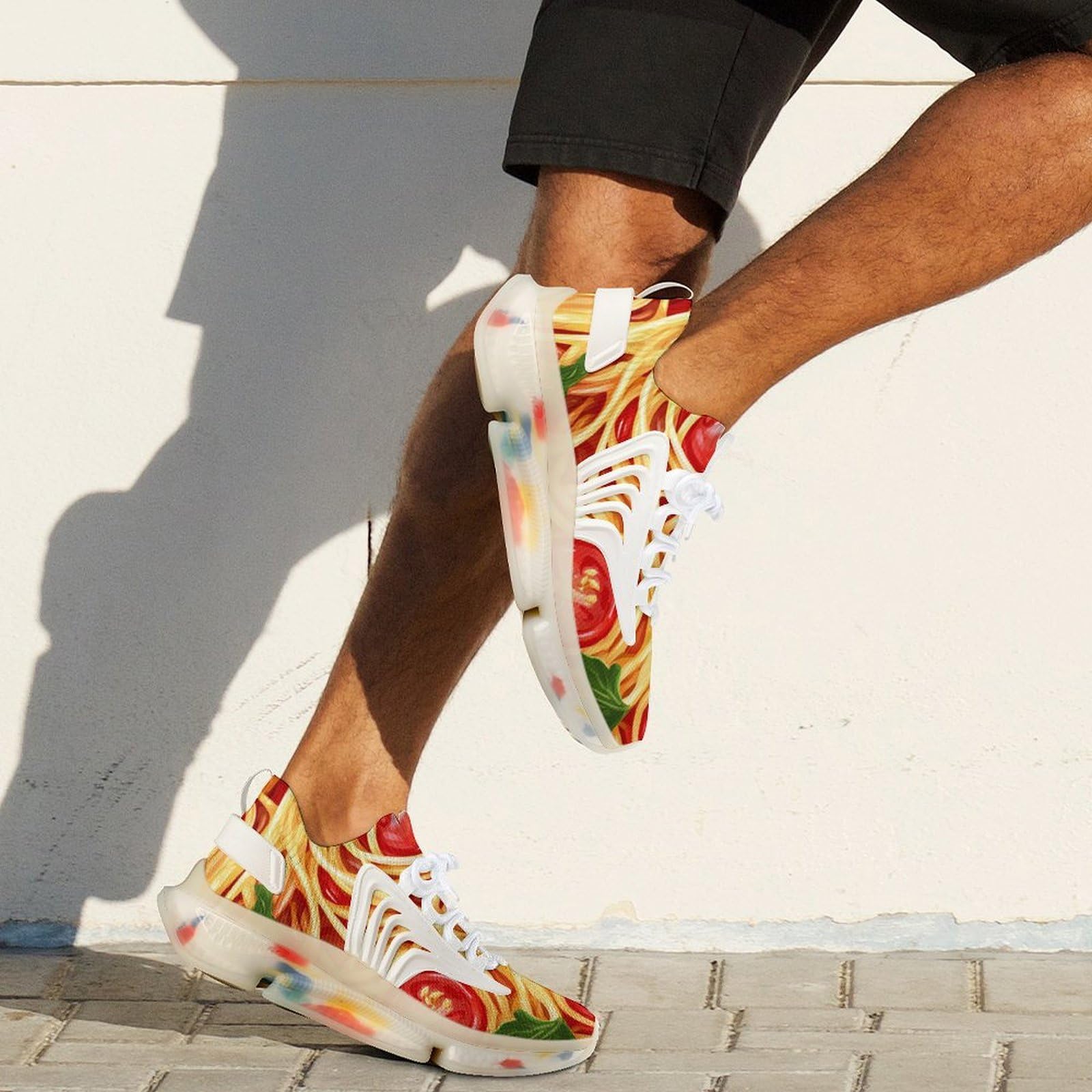 Spaghetti Pasta Noodles T-omato Salsa Uomini Scarpe Da Corsa Atletica Scarpe Da Ginnastica Walking Sneakers
