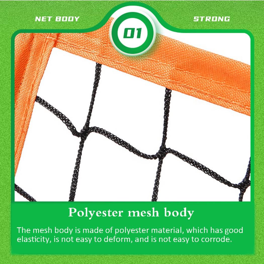 Baseball Practice Nets, L-Type Practice Baseball Softball Heavy Duty Hitting Net with Carrying Bag, Baseball Gifts for Children Kids & Teens, Red